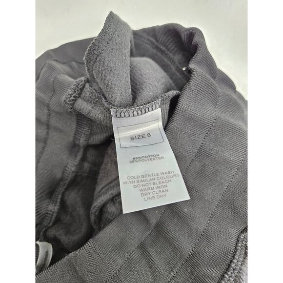 New Maniere De Voir Black Shorts Womens 8 Vegan Leather Pockets - Picture 8 of 8